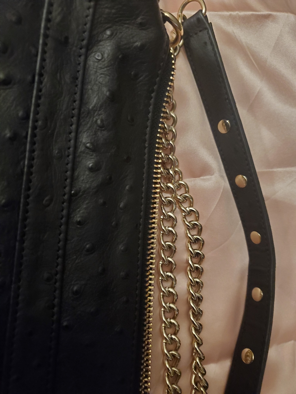 Rebecca Minkoff Black Leather Crossbody Bag With Tassels And Gold Hardware - Picture 8 of 12